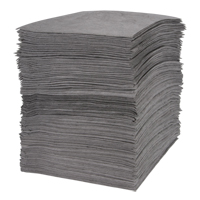 Premium Meltblown Sorbent Pads, Universal, 15" x 18", 30 gal. Absorbancy Groupe Generik