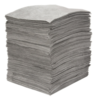 Premium Meltblown Sorbent Pads, Universal, 15" x 18", 30 gal. Absorbancy Groupe Generik
