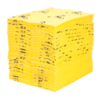 Premium Caution Pads, Universal, 15" x 18", 24.4 gal. Absorbancy Groupe Generik