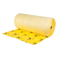 Rouleaux d'avertissement de premi&egrave;re qualit&eacute; - absorbants haute visibilit&eacute;, Lourd, 150' lo x 36" la, Absorption 57 gal. Groupe Generik