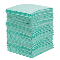 Premium Bonded Sorbent Pads, Hazmat, 15" x 18", 30 gal. Absorbancy Groupe Generik