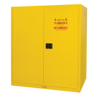 Armoire pour entreposage de barils &agrave; la verticale, Capacit&eacute; de 110 gal. US, 2 barils, Jaune Groupe Generik