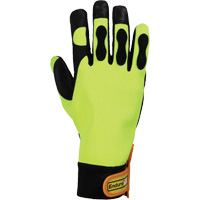 Endura&reg; Hi-Viz Chainsaw Gloves, Size Large/9, Goatskin Palm Groupe Generik