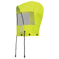 6037H Capuchon pour manteau de s&eacute;curit&eacute; imperm&eacute;able pour le contr&ocirc;le de la circulation, Jaune lime haute visibilit&eacute;, Polyester Groupe Generik