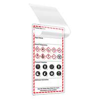 &eacute;tiquettes auto-plastifiantes pour le milieu de travail, Papier cartonn&eacute;, 3" la x 6" h, Anglais Groupe Generik