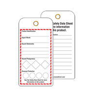 &eacute;tiquettes SGH pour le milieu de travail, Papier cartonn&eacute;, 3" la x 6" h, Anglais Groupe Generik