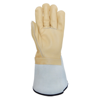 Lineman's Gloves, Small, Grain Cowhide Palm Groupe Generik