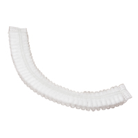 Pleated Bouffant Cap, Polypropylene, 19", White Groupe Generik