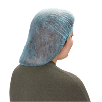 Pleated Bouffant Cap, Polypropylene, 21", Blue Groupe Generik