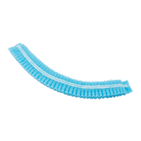 Pleated Bouffant Cap, Polypropylene, 21", Blue Groupe Generik