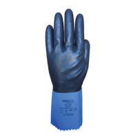Gants enti&egrave;rement tremp&eacute;s et r&eacute;sistants aux produits chimiques Summitech, Taille Petit/7, 11,8" lo, Chloropr&egrave;ne, Doublure en Poly-coton, 59 mils Groupe Generik