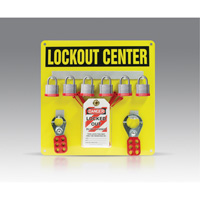 Trousse de plaquette de suspension, Cadenas Acier lamin&eacute;, Capacit&eacute; de 6, Cadenas Compris Groupe Generik