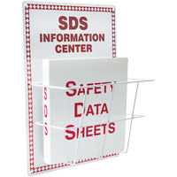 Basket-Style Aluminum Safety Data Sheet Center, English, Binders Included Groupe Generik