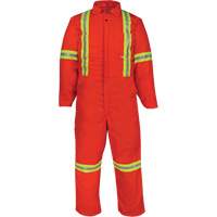 Deluxe Reflective Coveralls, 36, Orange Groupe Generik