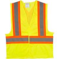 Veste de s&eacute;curit&eacute; pour la circulation, Jaune lime haute visibilit&eacute;, Moyen, Polyester Groupe Generik