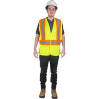 Veste de s&eacute;curit&eacute; pour la circulation, Jaune lime haute visibilit&eacute;, Moyen, Polyester Groupe Generik