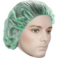 Bouffant Caps, Polypropylene, 21", Green Groupe Generik