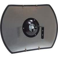 Miroir convexe rectangulaire/rond avec support, 12" h x 18" la, Int&eacute;rieur/Ext&eacute;rieur Groupe Generik