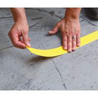 Tough-Mark Heavy-Duty Floor Marking, Rectangle, 48" L x 2" W, Yellow, Polyethylene Groupe Generik