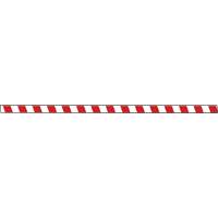 Tough-Mark Heavy-Duty Floor Marking, Rectangle, 48" L x 2" W, Red and White, Polyethylene Groupe Generik