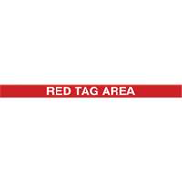 Tough-Mark Heavy-Duty Floor Marking, Rectangle, 48" L x 2" W, Red, Polyethylene Groupe Generik