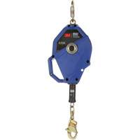 Cordage de s&eacute;curit&eacute; autor&eacute;tractable avec verrouillage intelligent, 50', Acier galvanis&eacute;, Pivotant Groupe Generik