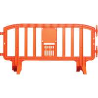 Movit Barricade, Interlocking, 78" L x 39" H, Orange Groupe Generik