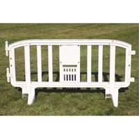 Movit Barricade, Interlocking, 78" L x 39" H, White Groupe Generik