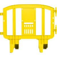 Minit Barricade, Interlocking, 49" L x 39" H, Yellow Groupe Generik