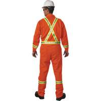 Unlined Hi-Vis Coveralls, Size Small, Orange Groupe Generik