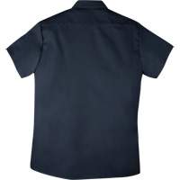Chemise de travail &agrave; manches courtes en tissu crois&eacute;, Hommes, 4T-Grand, Bleu marine Groupe Generik