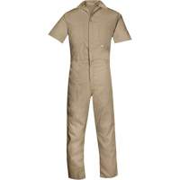 Short-Sleeved Coveralls, Men's, Tan, Size 4X-Large Groupe Generik