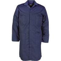 Lab Coat, Poly-Cotton, 32, Navy Blue Groupe Generik