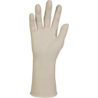 Gants d'examen XTRA-PFE, Grand, Latex, 10 mils, Sans poudre, Blanc, Classe 2 Groupe Generik