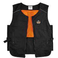 Veste de refroidissement &agrave; changement de phase l&eacute;g&egrave;re avec sachets 6260 Chill-Its, Petit/Moyen, Noir Groupe Generik