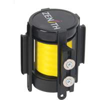 Cassette de ruban magn&eacute;tique pour barri&egrave;re de contr&ocirc;le des foules personnalis&eacute;e, 7', Ruban Jaune Groupe Generik