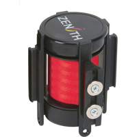 Cassette de ruban magn&eacute;tique pour barri&egrave;re de contr&ocirc;le des foules personnalis&eacute;e, 7', Ruban Rouge Groupe Generik