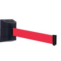 Unit&eacute; murale Tensabarrier, Plastique, Fixation par vis, 30', Ruban Rouge Groupe Generik