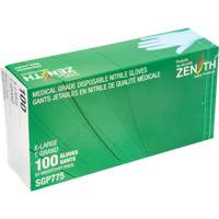 Puncture-Resistant Medical-Grade Disposable Gloves, X-Large, Nitrile, 4.5-mil, Powder-Free, Blue, Class 2 Groupe Generik