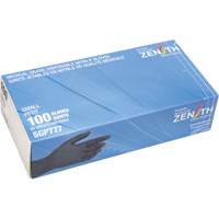 Gants jetables de calibre m&eacute;dical r&eacute;sistants &agrave; la perforation, Petit, Nitrile, 5 mils, Sans poudre, Noir, Classe 2 Groupe Generik