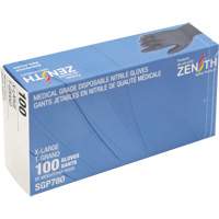 Gants jetables de calibre m&eacute;dical r&eacute;sistants &agrave; la perforation, T-Grand, Nitrile, 5 mils, Sans poudre, Noir, Classe 2 Groupe Generik