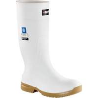Slip Resistant Boots, Rubber, Steel Toe, Size 4 Groupe Generik