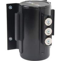Barri&egrave;re &agrave; fixation murale avec ruban magn&eacute;tique, Acier, Fixation par vis, 12', Ruban Noir Groupe Generik