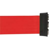 Cassette de ruban magn&eacute;tique pour barri&egrave;re de contr&ocirc;le des foules personnalis&eacute;e, 12', Ruban Rouge Groupe Generik
