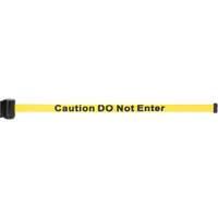 Cassette de ruban magn&eacute;tique pour barri&egrave;re de contr&ocirc;le des foules personnalis&eacute;e, Caution Do Not Enter, 7', Ruban Jaune Groupe Generik