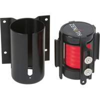 Barri&egrave;re &agrave; fixation murale avec ruban magn&eacute;tique, Acier, Fixation par vis, 7', Ruban Rouge Groupe Generik