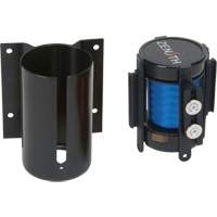 Barri&egrave;re &agrave; fixation murale avec ruban magn&eacute;tique, Acier, Fixation par vis, 7', Ruban Bleu Groupe Generik