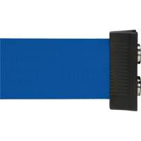 Barri&egrave;re &agrave; fixation murale avec ruban magn&eacute;tique, Acier, Fixation par vis, 7', Ruban Bleu Groupe Generik