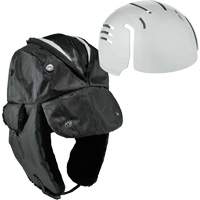 N-Ferno&reg; Zippered Trapper Hat with Bump Cap Insert, Polyurethane/Satin Lining, Medium/Small, Black Groupe Generik