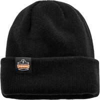N-Ferno&reg; Zippered Rib Knit Beanie Hat, One Size, Black Groupe Generik